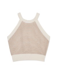 Très Chic Halter Knit Top