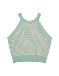 Très Chic Halter Knit Top