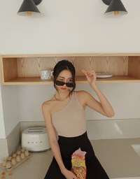 3way One Shoulder Knit Top