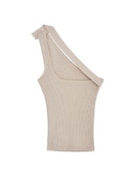 3way One Shoulder Knit Top