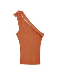 3way One Shoulder Knit Top