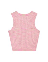 Mix Color Knit Fitted Tank Top