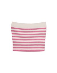 Striped Knit Tube Top