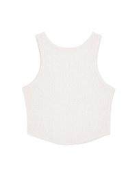 Plain Color Knit Crop Tank Top