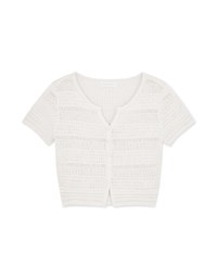 Casual Hollow Knit Top