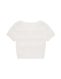 Casual Hollow Knit Top