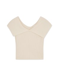 2way Lapel Sleeveless Knit Top