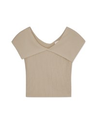 2way Lapel Sleeveless Knit Top