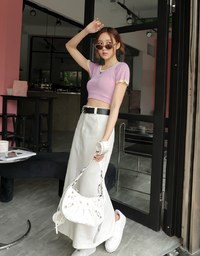 Basic Round Neck Crop Top