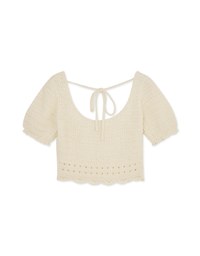 Tie Back Hole Knit Top