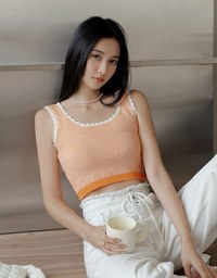 Cutie Edge Knit Tank Top
