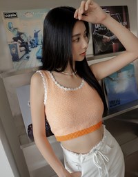 Cutie Edge Knit Tank Top