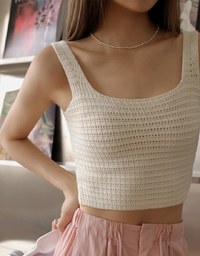Textured Knit Tank Top