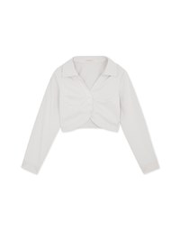 Plain Crop Top Blouse Shirt