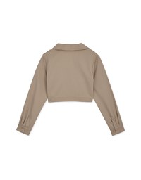 Plain Crop Top Blouse Shirt