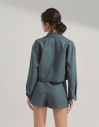 Textured Thick Short Coat