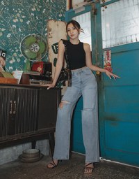 【Elecher's Design】Elastic Padded Bra Top Cropped Top