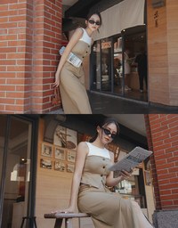 【Elecher's Design】Bra Padded Suit Vest Corset Top (with removable straps )