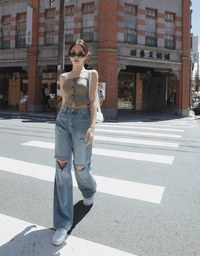【Elecher's Design】Bra Padded Suit Vest Corset Top (with removable straps )