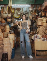 【Elecher's Design】Bra Padded Suit Vest Corset Top (with removable straps )