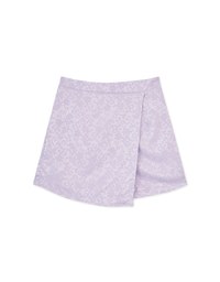【Elecher's Design】Qipao SKORT Bottom Embossed Satin Cheongsam A-line Skorts