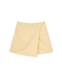 【Elecher's Design】Qipao SKORT Bottom Embossed Satin Cheongsam A-line Skorts