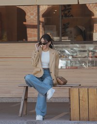 【Elecher's Design】BOSS MOM Distressed Denim Jeans
