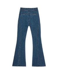 Fitted Bodycon Wrap Flared Jeans