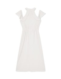 Qipao DRESS Cheongsam Collar Off Shoulder Slit Midi Dress
