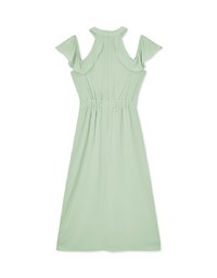Qipao DRESS Cheongsam Collar Off Shoulder Slit Midi Dress