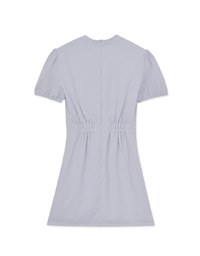 【Elecher's Design】Qipao DRESS Satin Chinese Button Puffy Sleeve Short Cheongsam