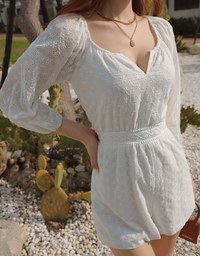 V-Neck Lace Jumpsuit