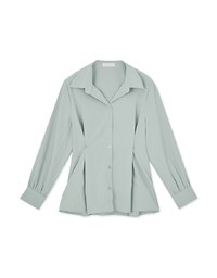 2Way Korean Style Slim Long Blouse Shirt