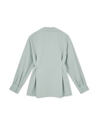 2Way Korean Style Slim Long Blouse Shirt