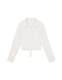 2Way Korean Style Slim Blouse Shirt