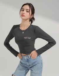 Fungus Roll Long Sleeve Top