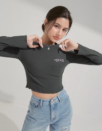 Fungus Roll Long Sleeve Top