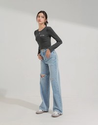 Fungus Roll Long Sleeve Top