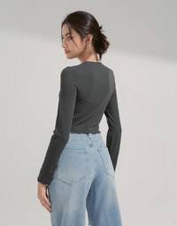 Fungus Roll Long Sleeve Top