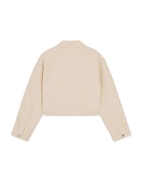 Textured Thick Crop Jacket Blazer
