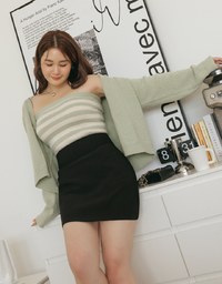Premium Corset Waistline Short Skirt