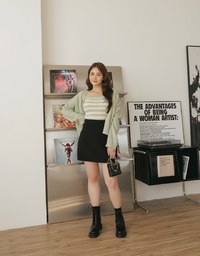 Premium Corset Waistline Short Skirt