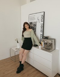 Premium Corset Waistline Short Skirt