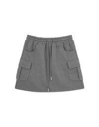 Casual Drawstring Cargo Style Skirt
