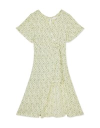 Floral Chiffon Twist Front Maxi Dress