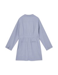 Edgy Smart Suede Buttoned Mini Dress