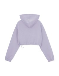 Casual Drawstring Cropped Hooded Blazer Jacket