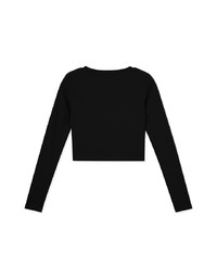 Dimensional Stitching Line Long Sleeve Top