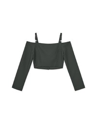Off Shoulder Buttoned Top
