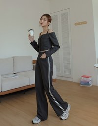 Off Shoulder Buttoned Top